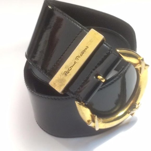 Paloma Picasso Wide Patent Leather Belt - Italy main image 10